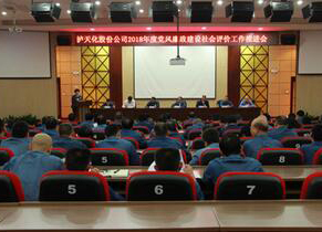 泸天化召开2018年度党风廉政建设社会评价工作推进会