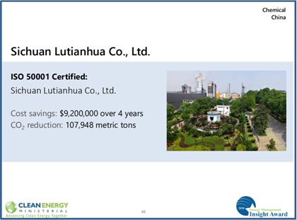 泸天化股份公司荣获“全球能源管理领导洞察力奖”
