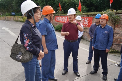 泸天化集团公司党委书记谭光军一行来我公司开展节前安全大检查