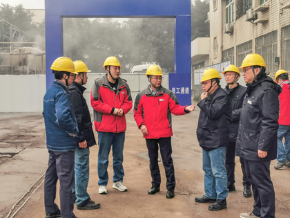 泸天化股份公司总经理赵永清开展大气污染防治常态化控制措施检查