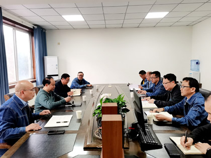 泸天化股份公司党委书记、董事长廖廷君一行到物资供应公司调研