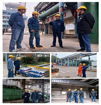 泸天化股份公司总经理傅利才深入大修现场关心问候大修员工和项目