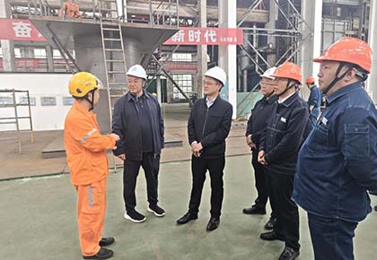 泸天化集团党委书记、董事长罗火明率队到公司调研指导